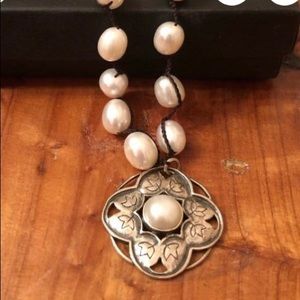 Silpada Sterling silver and pearl necklace